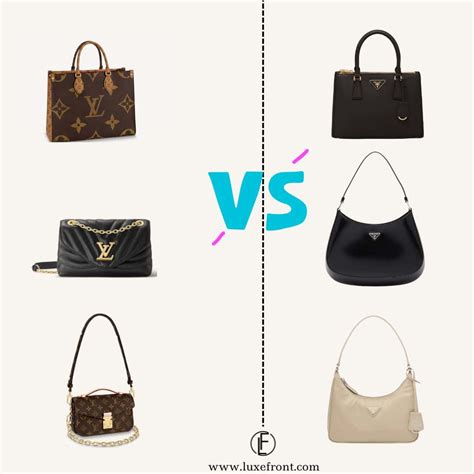 is prada or louis vuitton more expensive|prada vs lv handbags.